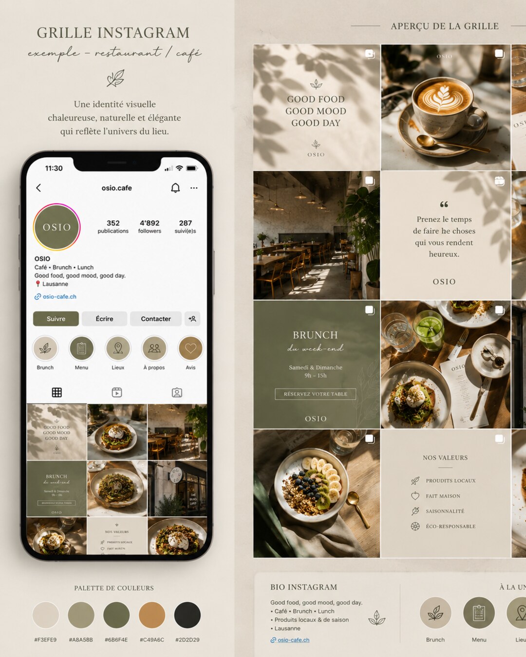 OSIO — grille Instagram restaurant